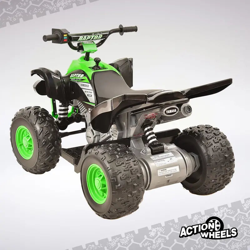 Yamaha 12V Raptor ATV Ride-On â€?Kids' Powered Vehicle (Ages 3+), 5 MPH Max Speed