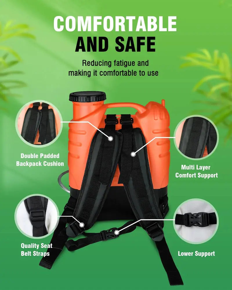 WOEKBON 4-Gallon Electric Garden Sprayer â€?Rechargeable Pump Sprayer for Pesticides and Fertilizers