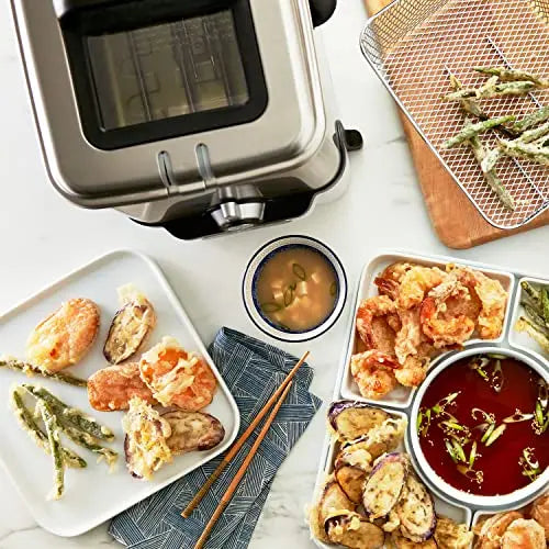 T-fal Ultimate Steel Deep Fryer â€?3.5L Capacity with Basket, Precise Temperature Control & Oil-Level Indicator