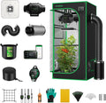 VIVOSUN GIY Smart Grow Tent Kit â€?2×2 ft, WiFi-Controlled GrowHub E42A, 100W Full-Spectrum LED & Auto-Ventilation