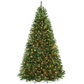 Casafield 7.5ft Pre-Lit Realistic Green Spruce Artificial Holiday Christmas Tree and Stand