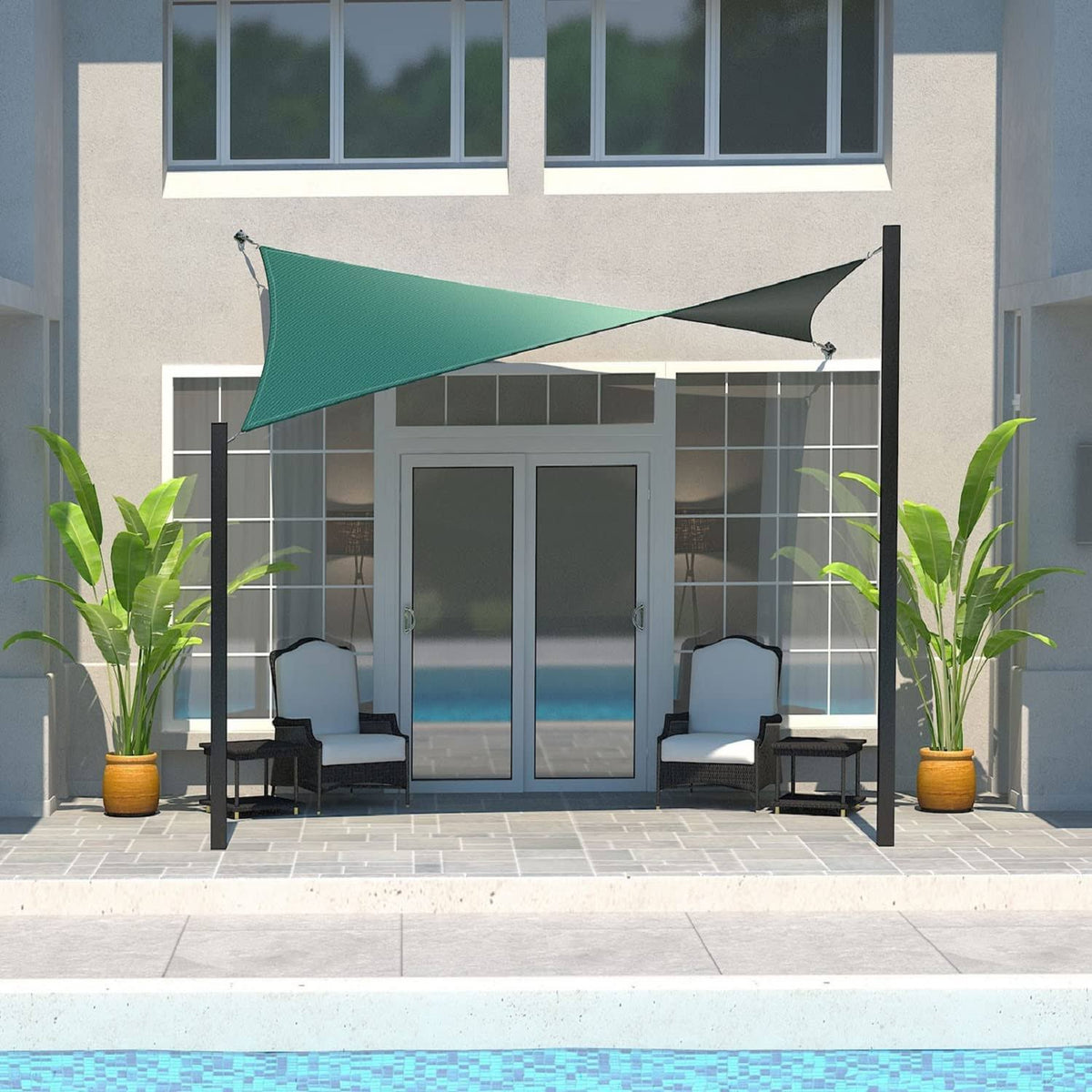 Coolaroo Dual Shade Sail Kit 12' Square, Maldives