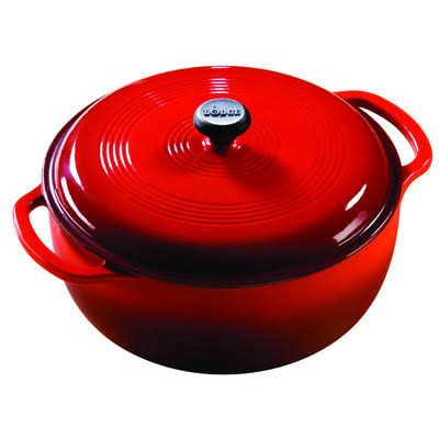 Lodge Enameled Cast Iron Dutch Oven - 6 qt - Red