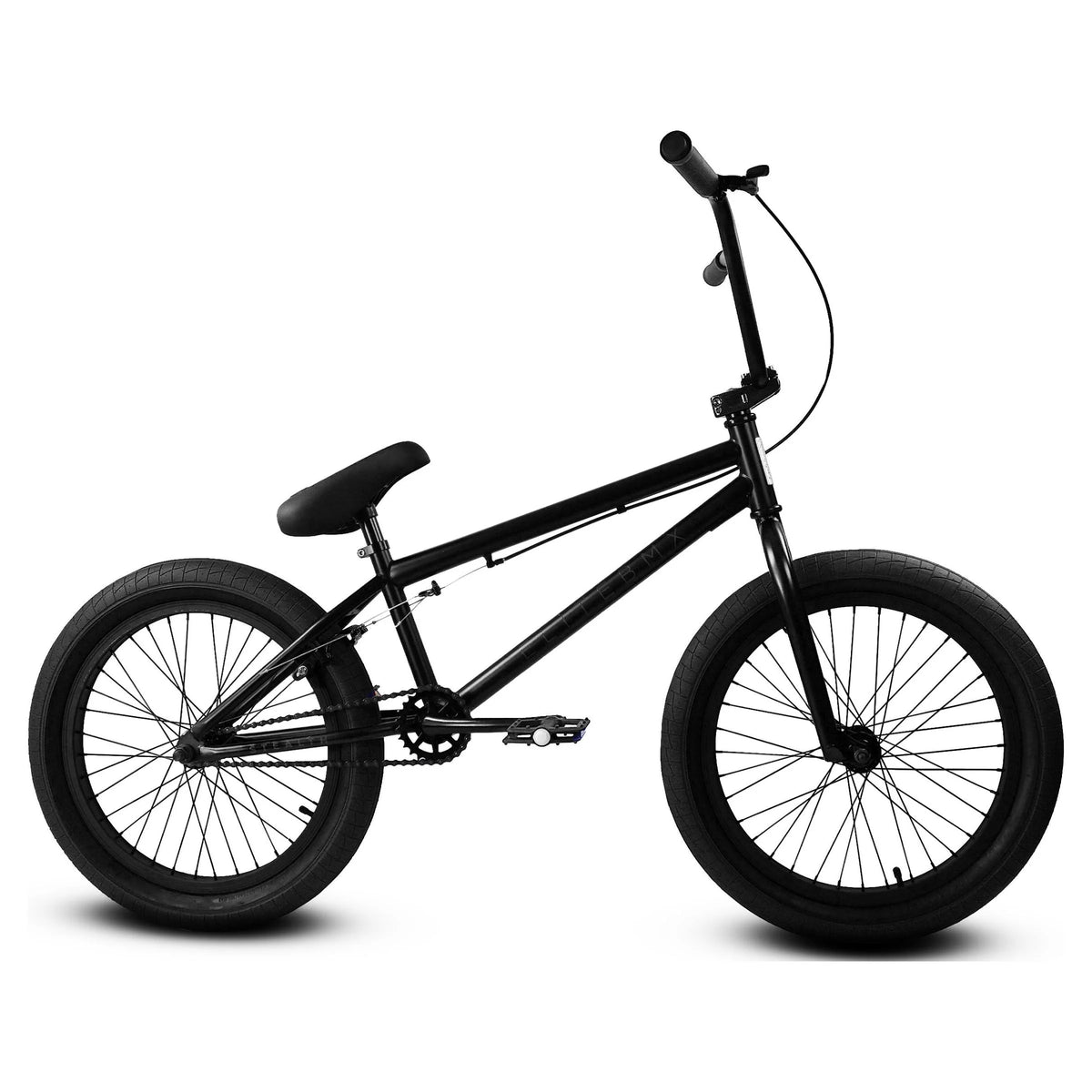 Elite BMX Bicycle 20 Freestyle Bike - Stealth Blue Purple Ideal for Ages 7 to 18 Years