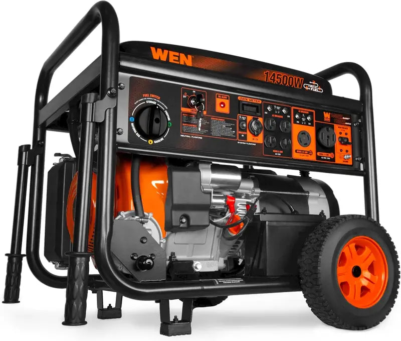 WEN Tri-Fuel Generator â€?14,500W 120V/240V Output for Gas, Propane, or Natural Gas
