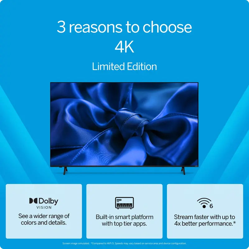 VIZIO 50â€?4K LED HDR Smart TV with Dolby Vision, WiFi 6 & Built-in Apps V4K50S-0809