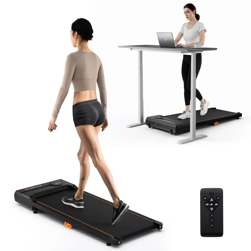 Under-Desk Walking Pad â€?Quiet Treadmill with 340-LB Capacity, Remote & LED Display