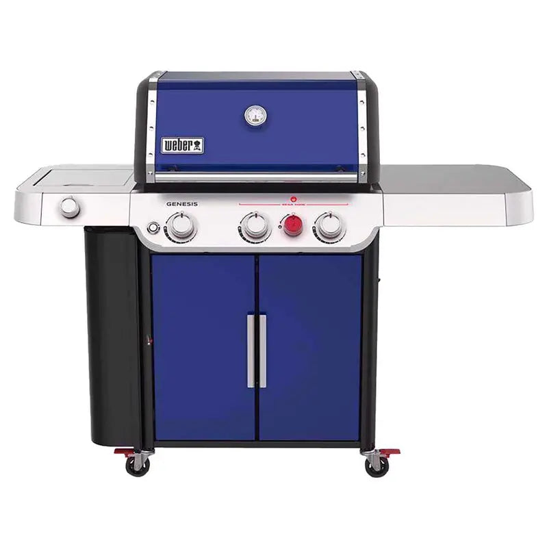 Weber Genesis E-335 Propane Grill â€?3-Burner Gas Grill in Deep Ocean Blue with Enhanced Performance Features
