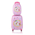 Two-Piece Kids Luggage Set: 12â€?+ 16â€?Lightweight Spinner Suitcases