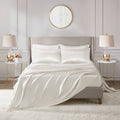 Madison Park Essentials Ivory Satin Wrinkle-Free 6-Piece King Sheet Set