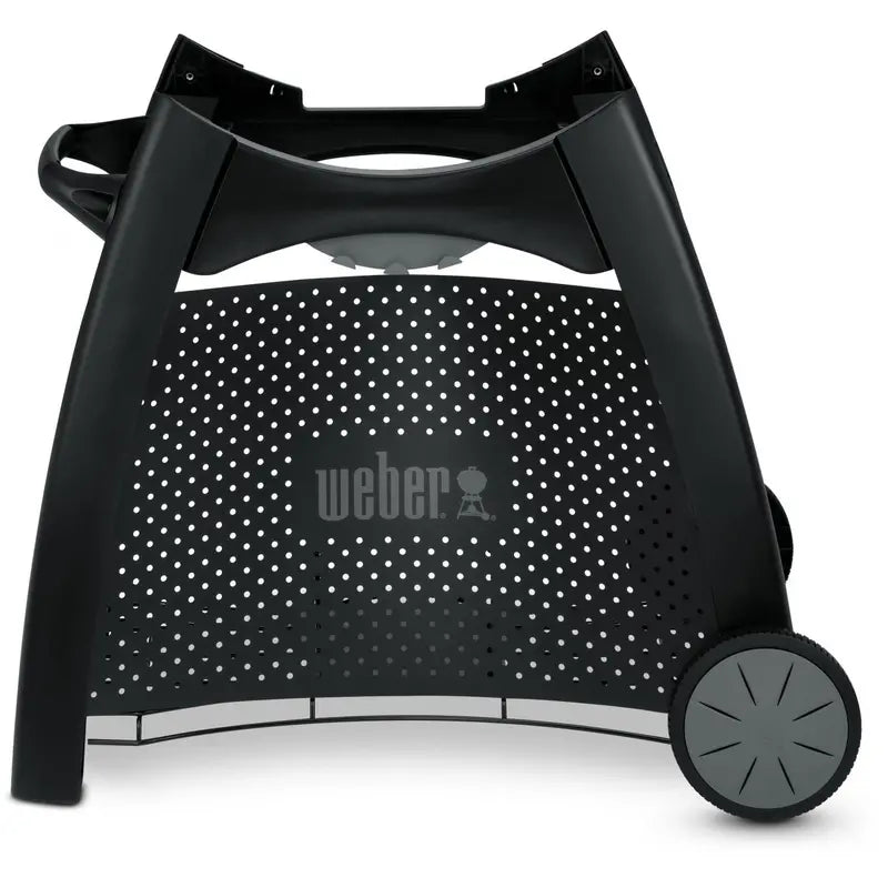 Weber Q 6525 Grill Cart â€?Compatible with Q 2000 Series Portable Gas & Electric Grills, Sleek Black Finish