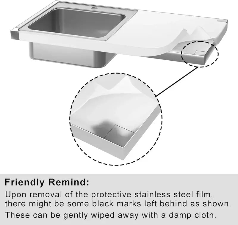 Stainless Steel Outdoor Grill Table with Built-In Sink â€?Multi-Function Metal Kitchen Island Cart