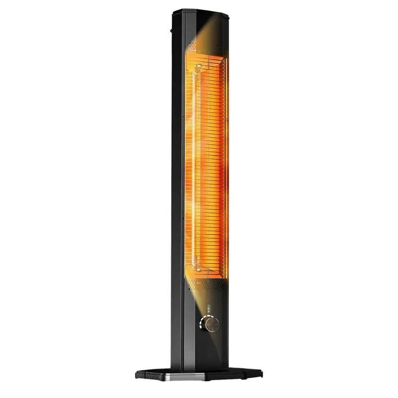Tower-Style Electric Patio Heater with Digital Timer & Remote Control