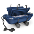 Cuddy 40 QT Floating Cooler and Dry Storage Vessel with Cuddy Crawler Wheel Kit - Navy