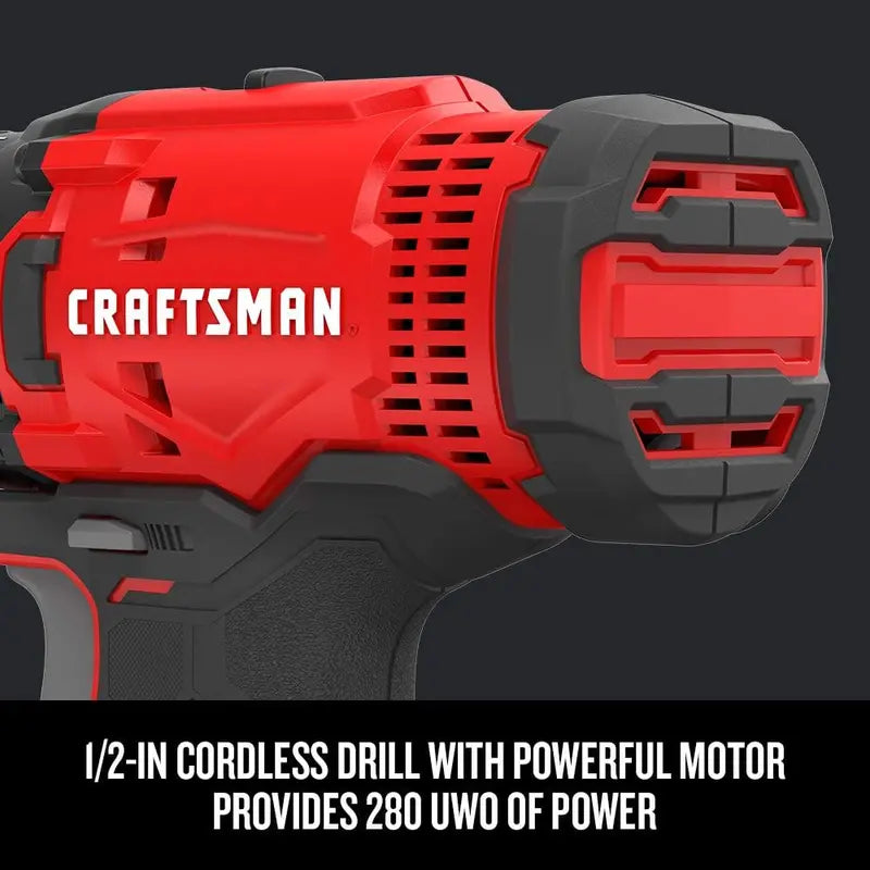 V20 MAX Dual-Tool Combo Kit â€?Cordless Drill + Impact Driver with 2 Batteries & Fast Charger (CMCK200C2AM)