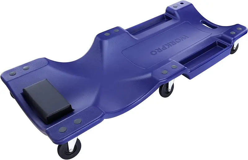 WORKPRO 40-Inch Mechanic's Creeper â€?Padded Headrest, 330-LB Capacity, 6-Wheel Mobility