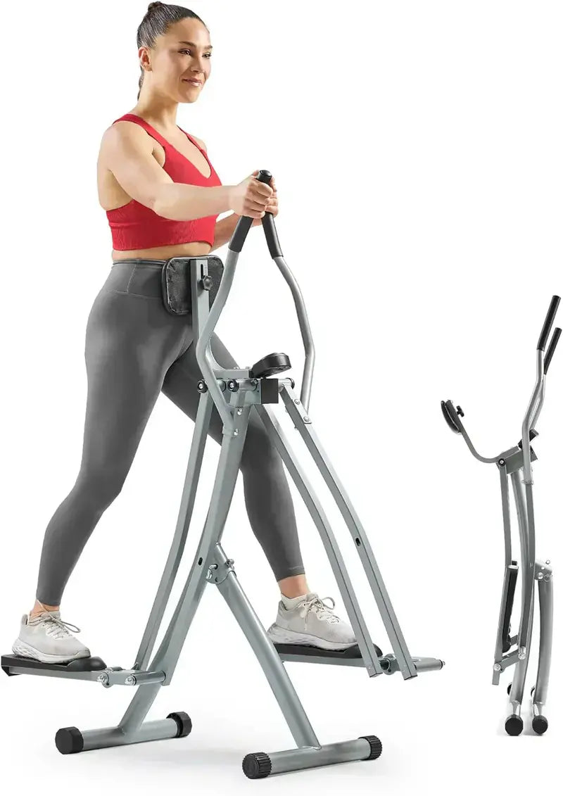 Sunny Health & Fitness Smart Air Walker â€?Low-Impact Elliptical with 30-Inch Stride & Glider Motion