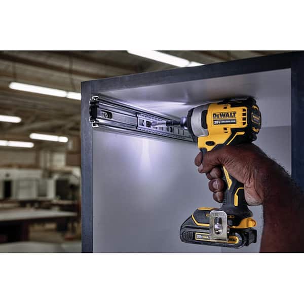 ATOMIC 20V MAX Cordless Brushless Compact 1/4 in. Impact Driver. (2) 20V 1.3Ah Batteries. Charger. and Bag