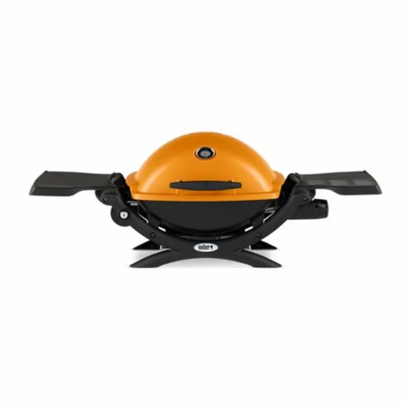 Weber Q 1200 Compact Propane Grill â€?Portable Gas Grill with Electronic Ignition and Vibrant Orange Finish