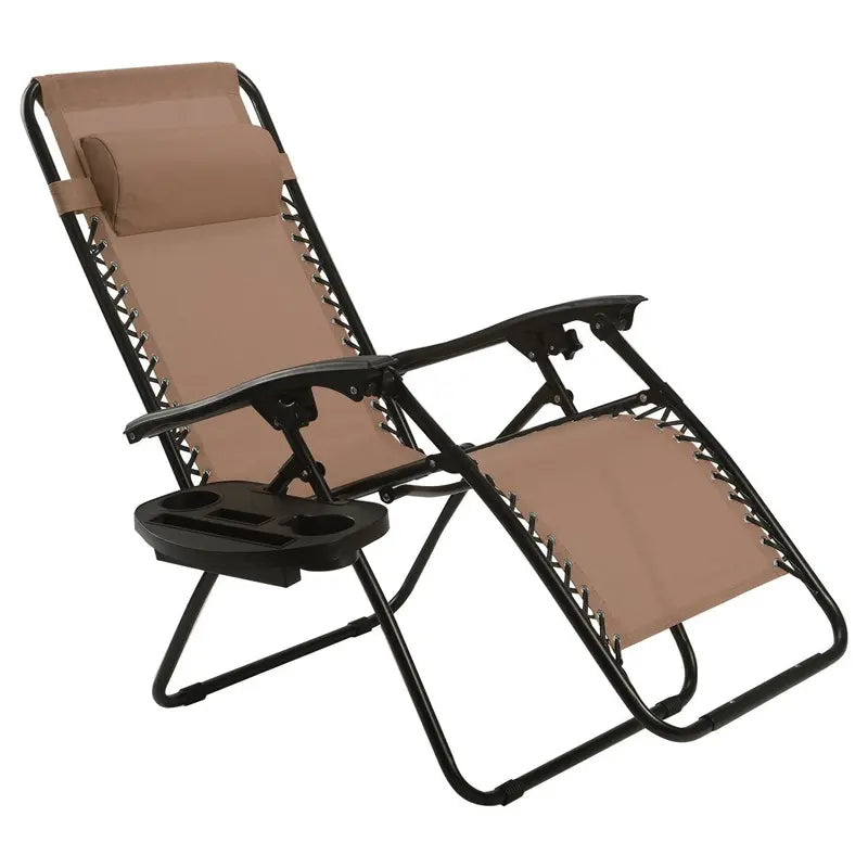 Zero Gravity Folding Lounge Chair â€?Reclining Ergonomic Patio Lounger