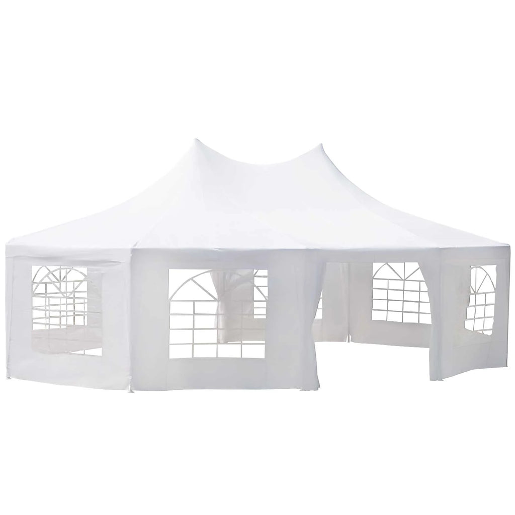 Outsunny 22.3' x 16.4' White Event Outdoor Canopies, Portable
