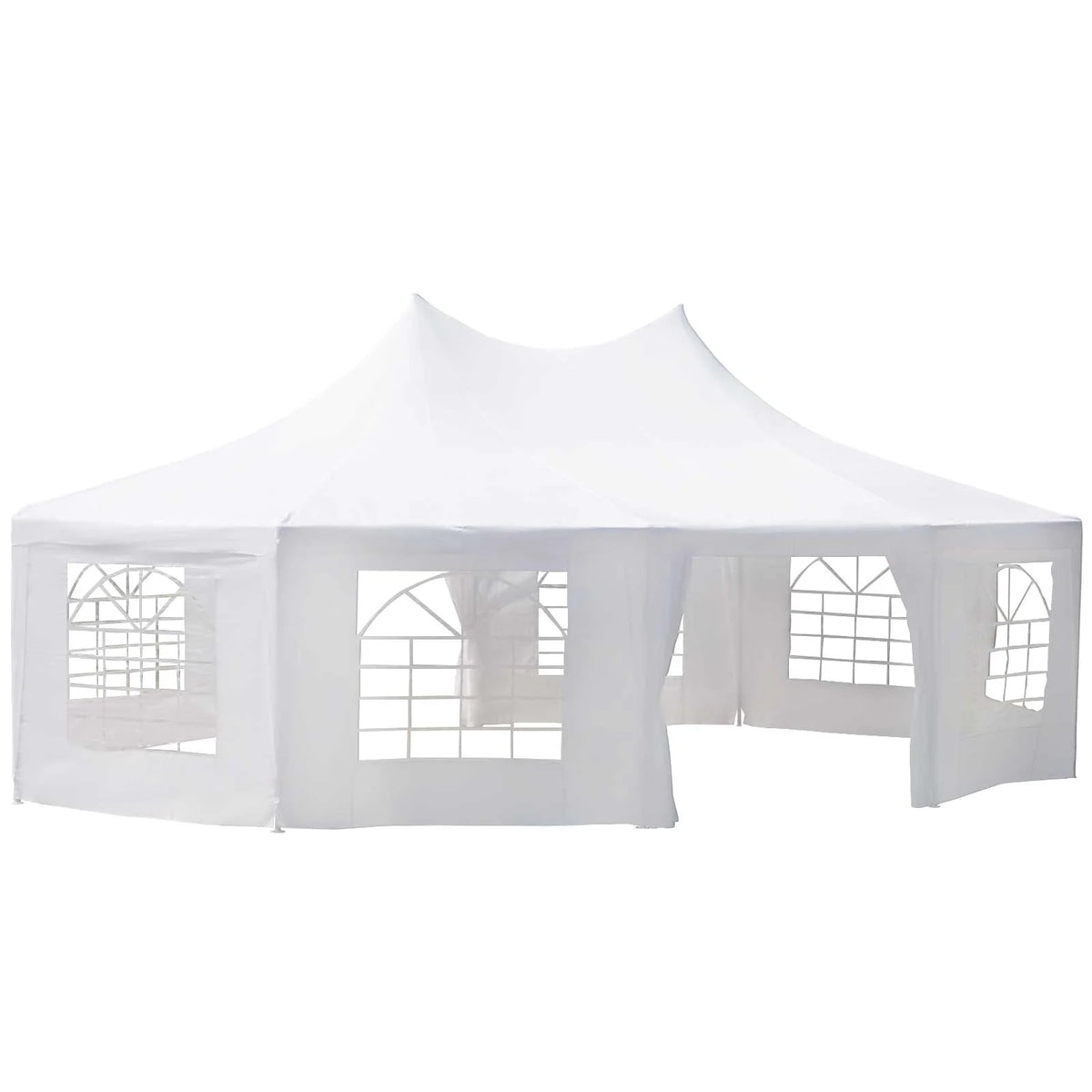 Outsunny 22.3' x 16.4' White Event Outdoor Canopies, Portable