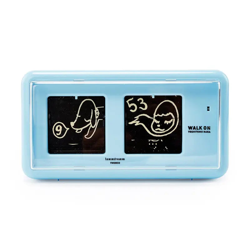 Yoshitomo Nara Blue Walk On Flip Clock