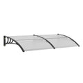 VEVOR Window Door Awning Canopy 40 inch x 80 inch, UPF 50+ Polycarbonate Entry Door Outdoor Window Awning Exterior, Front Door Overhang Awning for Sun
