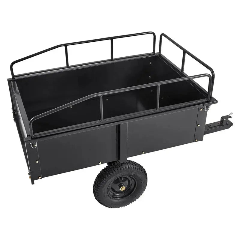 Steel ATV Utility Dump Trailer â€?750 lb Capacity, 15 cu ft, Removable Sides