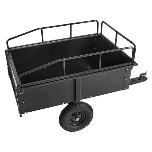 Steel ATV Utility Dump Trailer â€?750 lb Capacity, 15 cu ft, Removable Sides