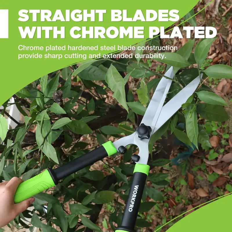WORKPRO 23-Inch Manual Hedge Shears â€?Professional-Grade Trimming Tool