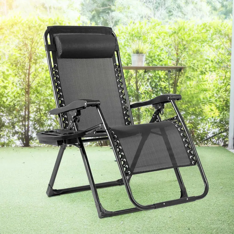 Zero-Gravity Recliner Chair â€?500-Lb Capacity Oversized Lounge with Cup Holder