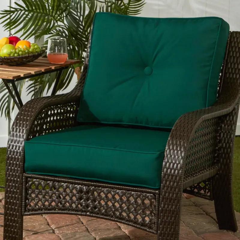 Sunbrella Premium Deep-Seat Outdoor Cushion Set â€?2-Piece Weather-Resistant Patio Upgrade