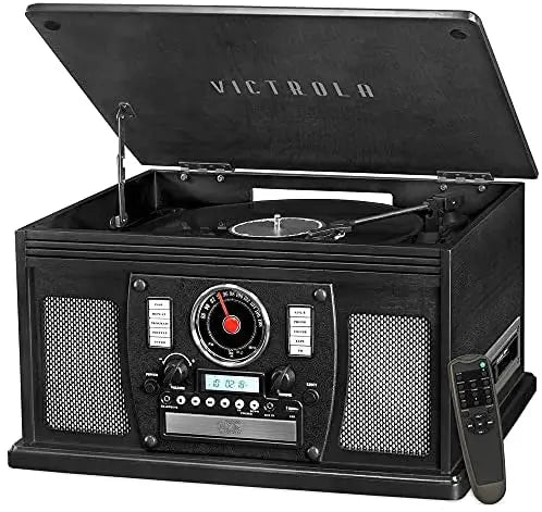 Victrola 8-in-1 Bluetooth Record Player â€?Turntable with Built-in Speakers & Wireless Streaming