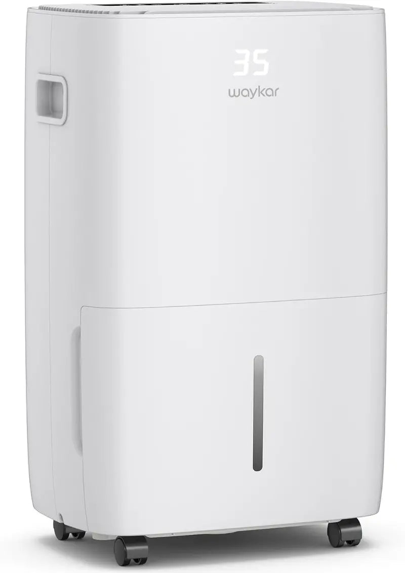 Waykar 2,000 Sq. Ft. Dehumidifier â€?Auto/Manual Drain Options, 0.66-Gallon Tank, Compact Design for Home & Basement Use
