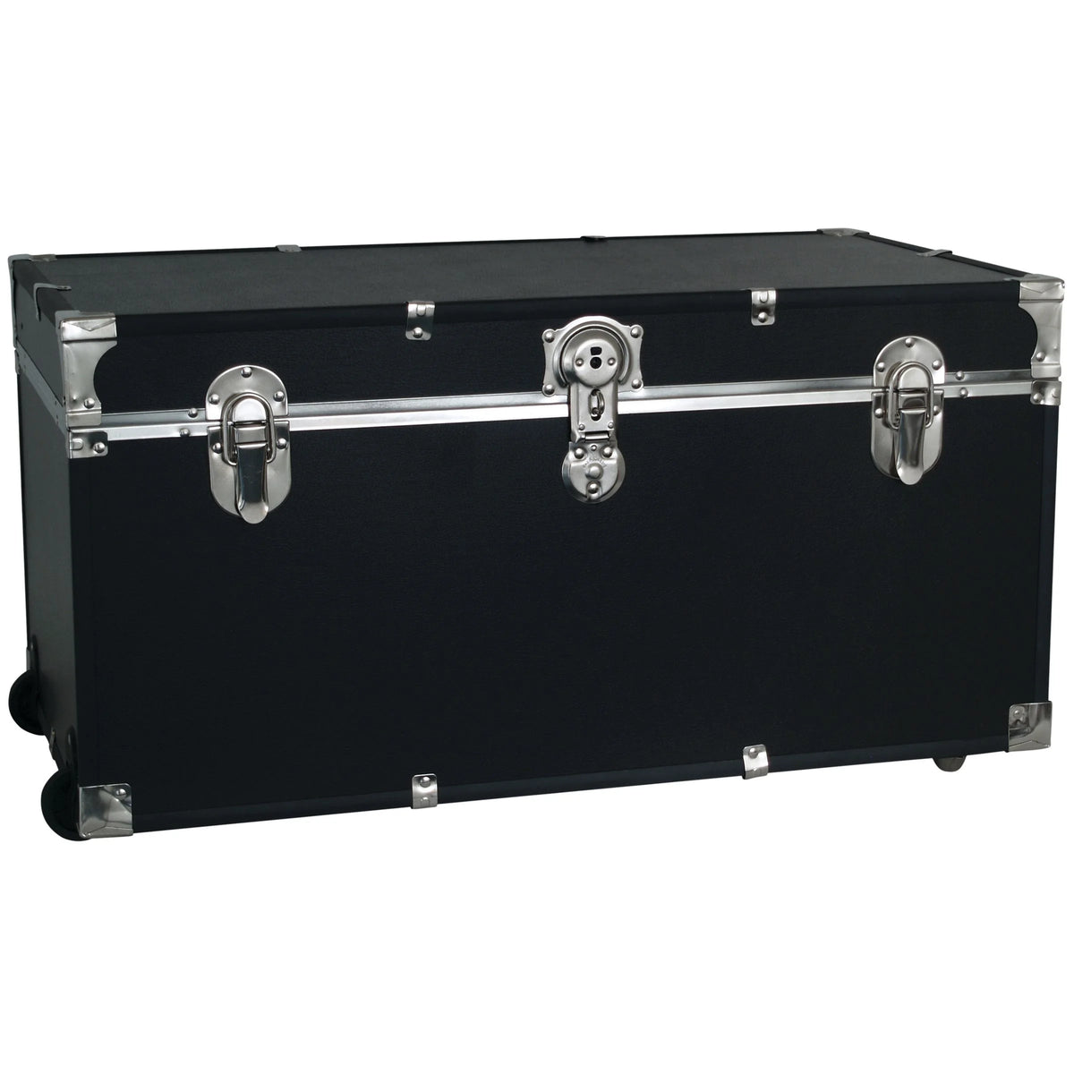 Seward 31" Trunk with Wheels & Lock, Black