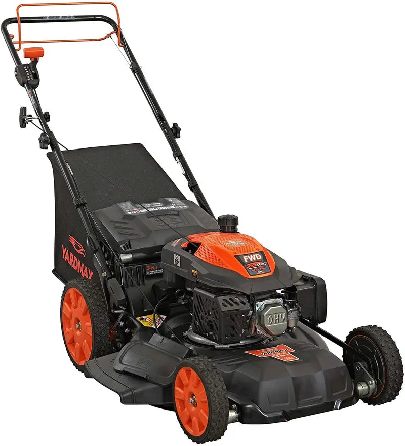 YG2860 Gas Lawn Mower â€?22â€?Self-Propelled, 201cc CVT Drive, High-Wheel 3-in-1 Functionality