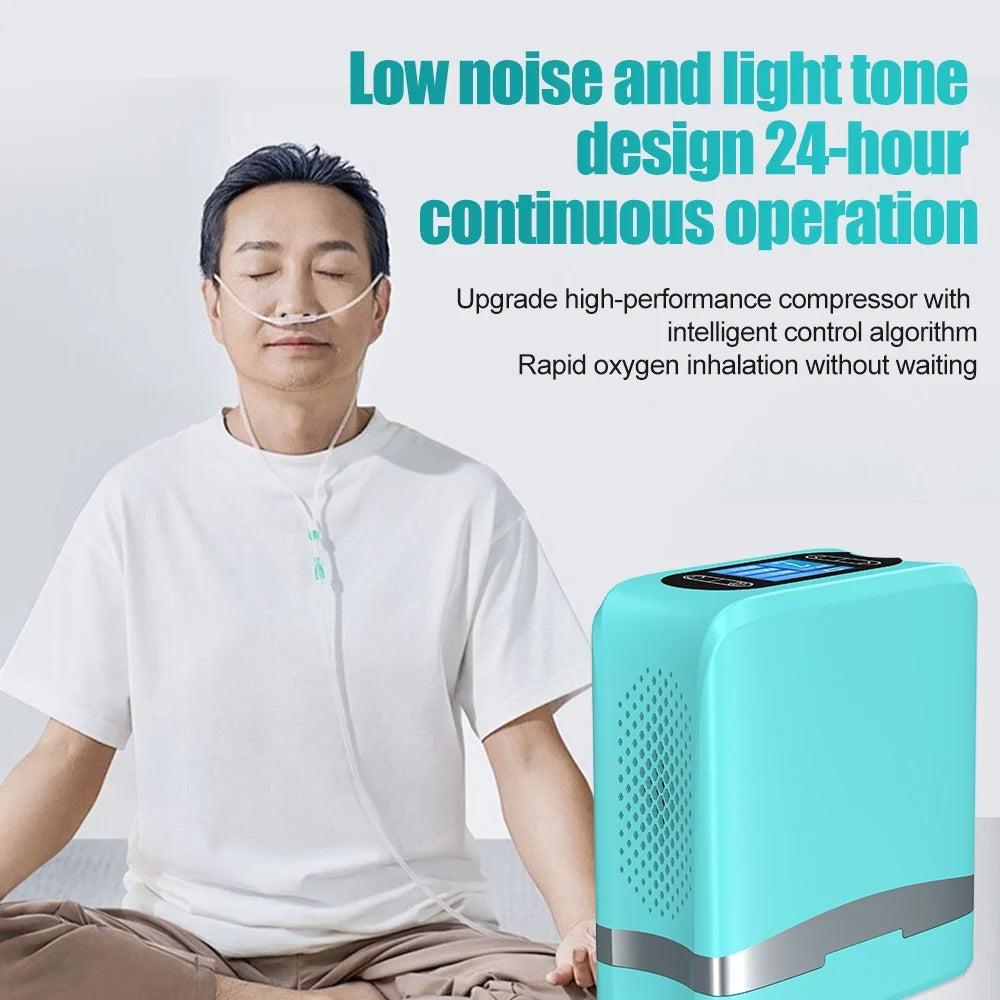 Portable&Travel Use 1~7 L/Min Oxygen ??????????tor - Tube & 93% - Concentration Machine ????th Full Accessories, 4.4??????