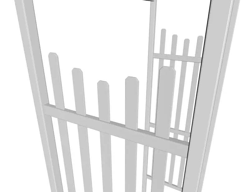 Vita 45â€?x 83.75â€?Cardiff Vinyl Arbor, White, VA78100