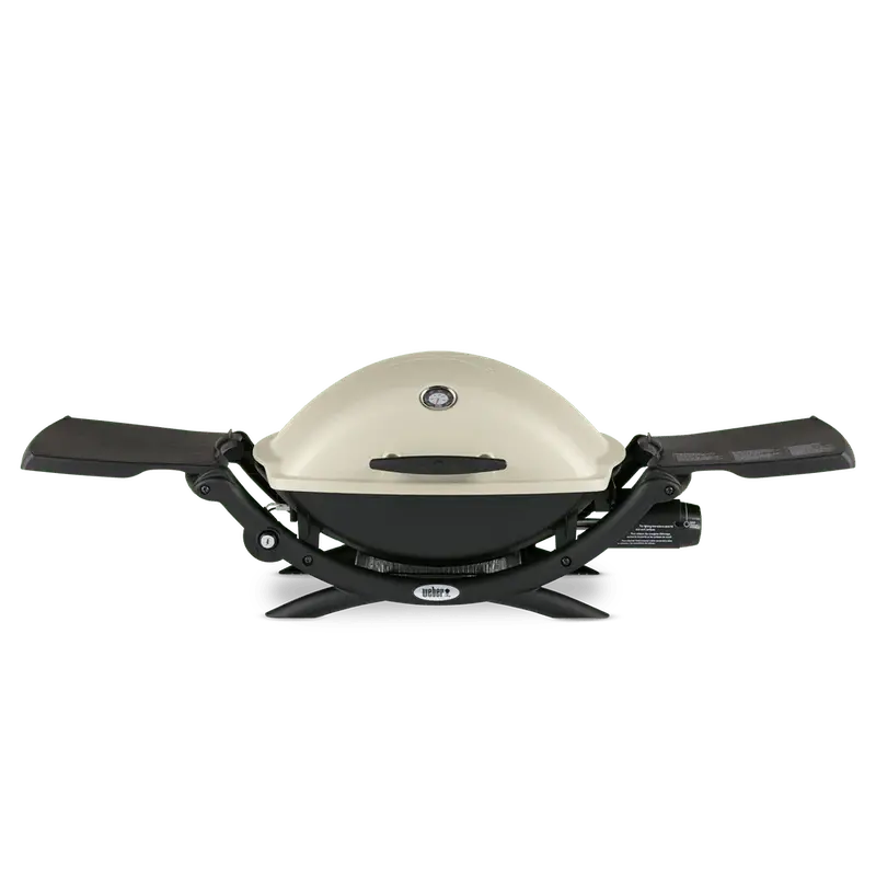 Weber Q 2200 Portable Gas Grill â€?Stainless Steel Burner, Cast-Iron Grates, and Foldable Side Tables