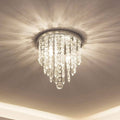 Lifeholder Mini Chandelier Crystal Lighting 2 Lights Flush Mount Ceiling Light