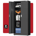 WORKPRO Steel Garage Storage Cabinet â€?Lockable Metal Unit with Doors and Adjustable Shelving
