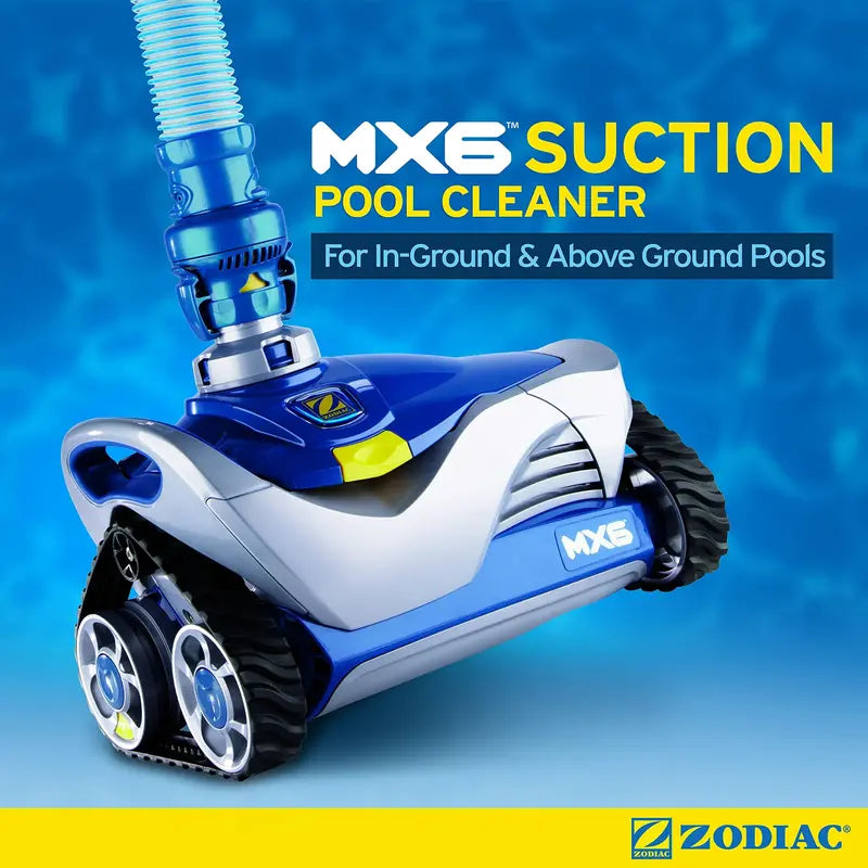 Zodiac MX6 In-Ground Pool Cleaner, Cyclonic Suction, Energy Efficient, X-Drive Navigation