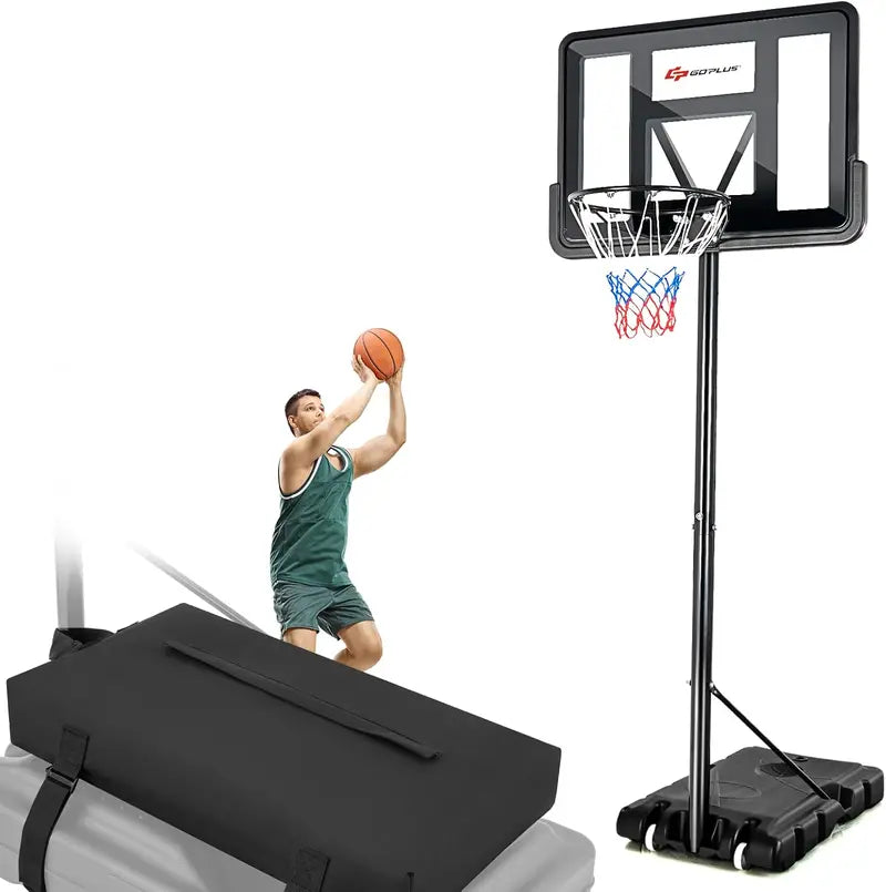 Versatile Outdoor Basketball Hoop â€?Height-Adjustable Goal System (4.5â€?0 ft) for All Ages