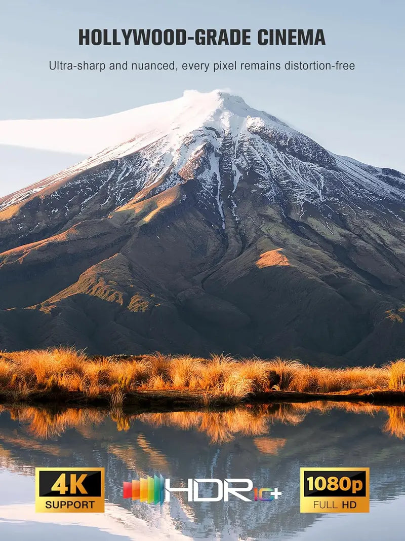VOPLLS Google TV Certified 4K Smart Projector with WiFi, Bluetooth, and Outdoor-Optimized Performance