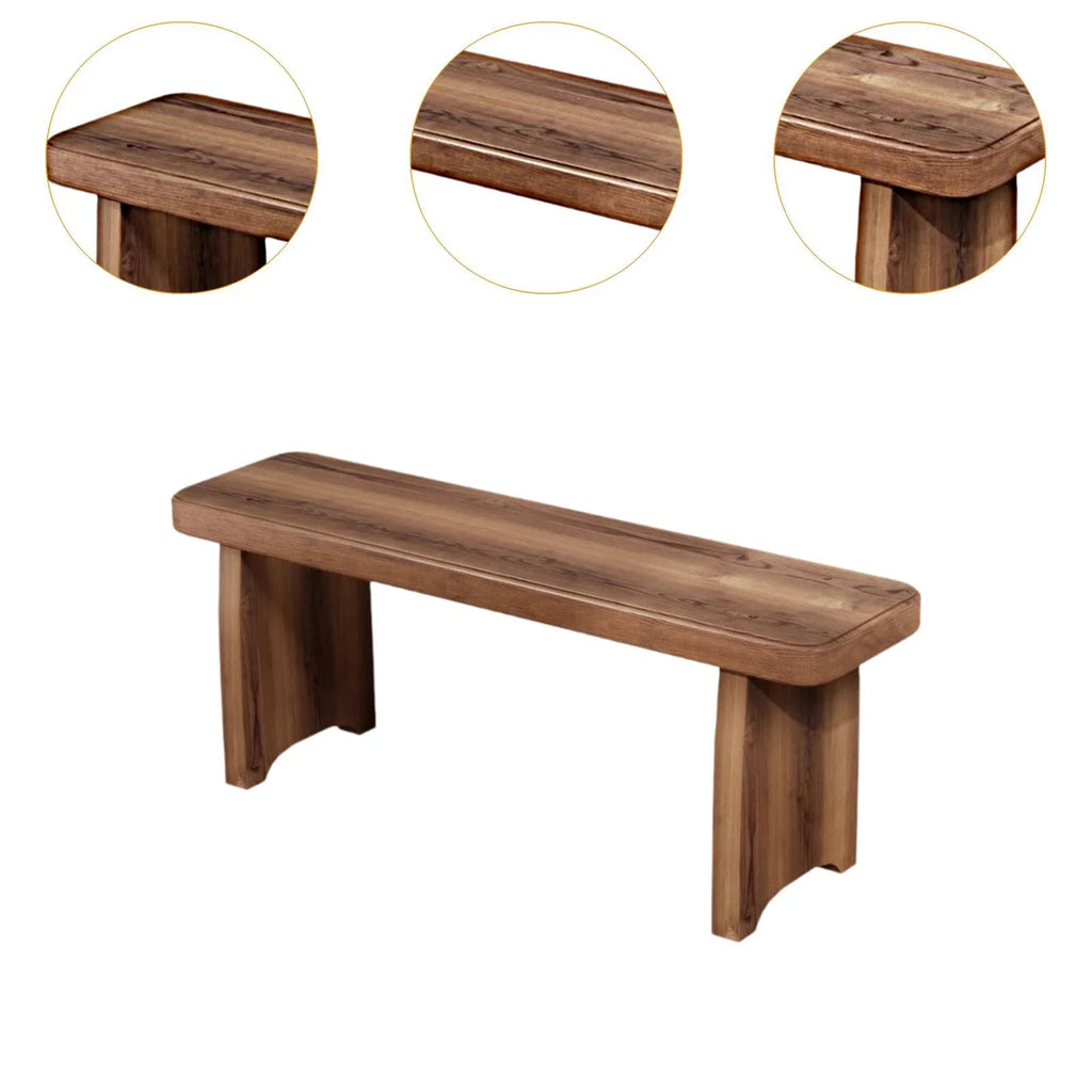 TISHITA Dining Bench Balcony Long Bench Small Furniture Dressing Room Stool Change Shoe Stool Entryway Shoes Bench for Apartment Home 60x20x15cm