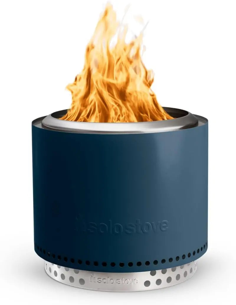 Solo Stove Bonfire 2.0 Smokeless Fire Pit â€?19.5â€?Stainless Steel Portable Outdoor Fireplace with Stand & Ash Pan, Perfect for 4â€? People