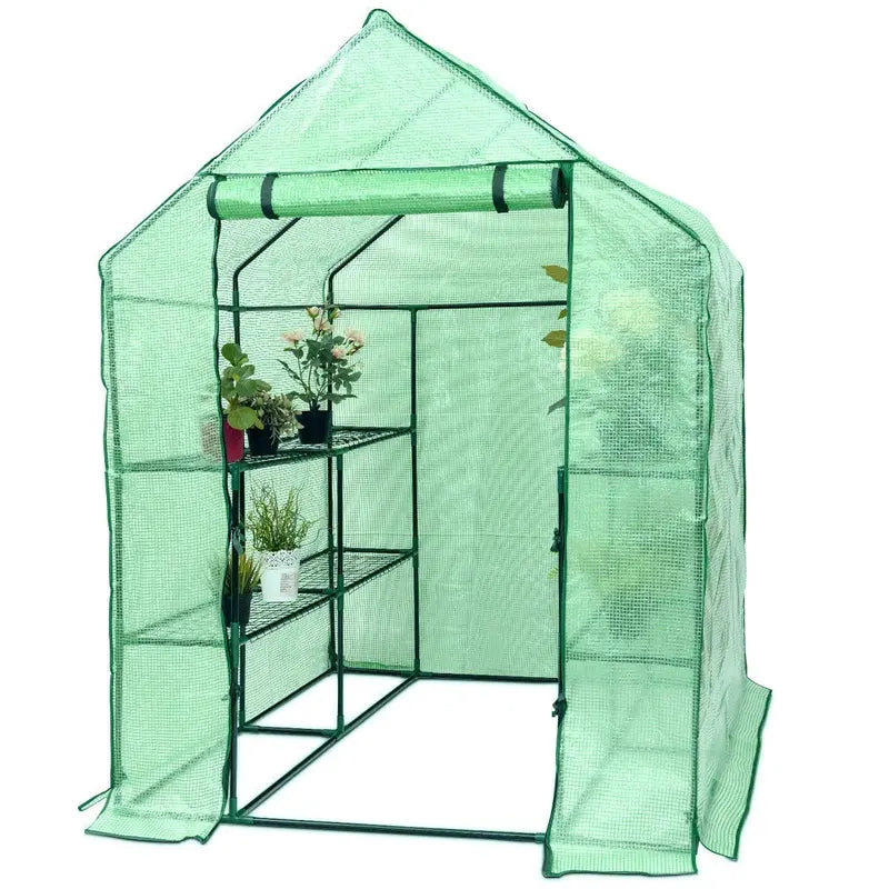 Walk-In Indoor/Outdoor Greenhouse Tent â€?4.8'×4.8'×6.4â€?Plant Growing Enclosure
