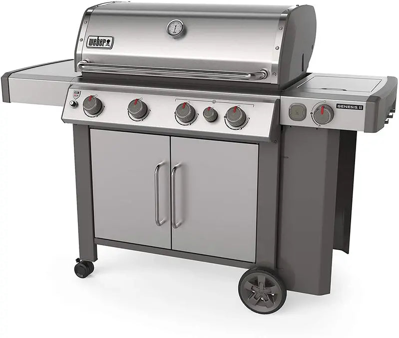 Weber Genesis II S-435 Propane Grill â€?4-Burner Stainless Steel Gas Grill with Premium Features and Large Cooking Area