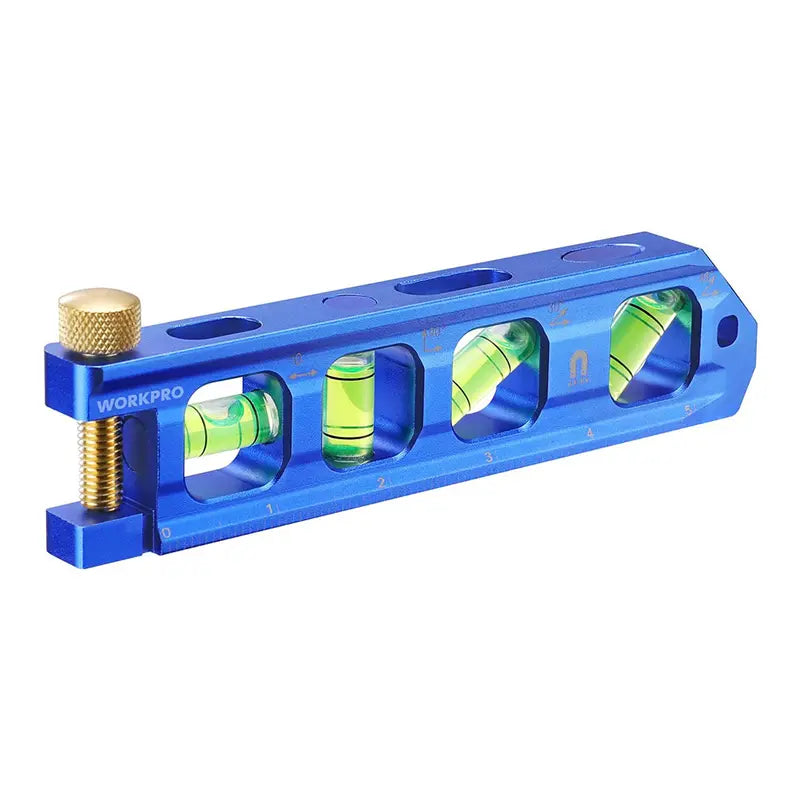 WORKPRO 6.3-Inch Conduit Bending Level â€?Dual-Vial Aluminum Angle Gauge for Electrical Installations